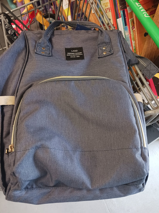 Grey  Diaper Bag
