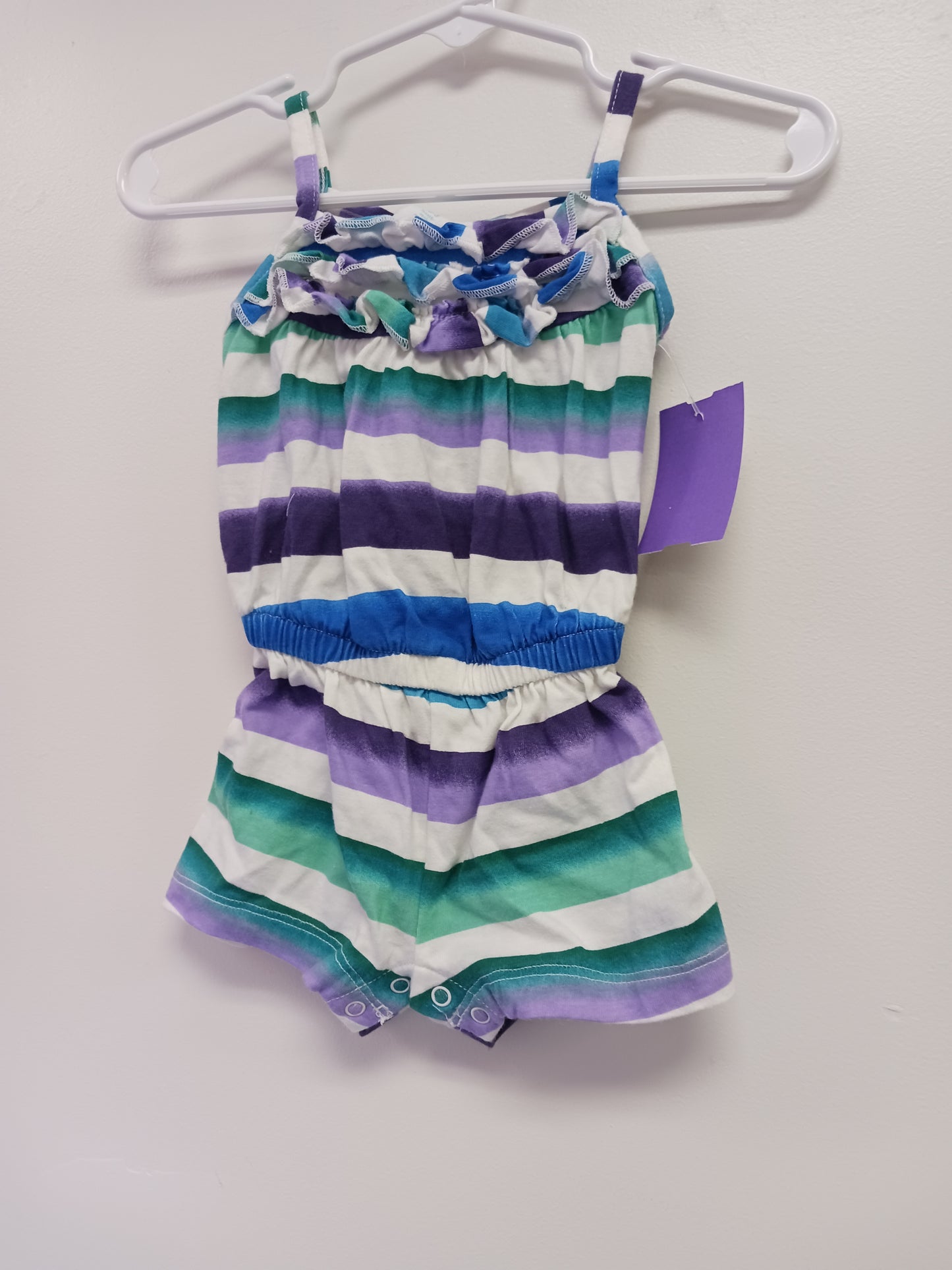 White/Purple/Blue/Green Old Navy Short One Piece, NB G