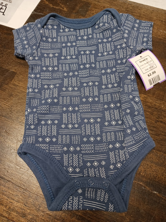 Blue/White Kyle & Deena Onesie, 3M B