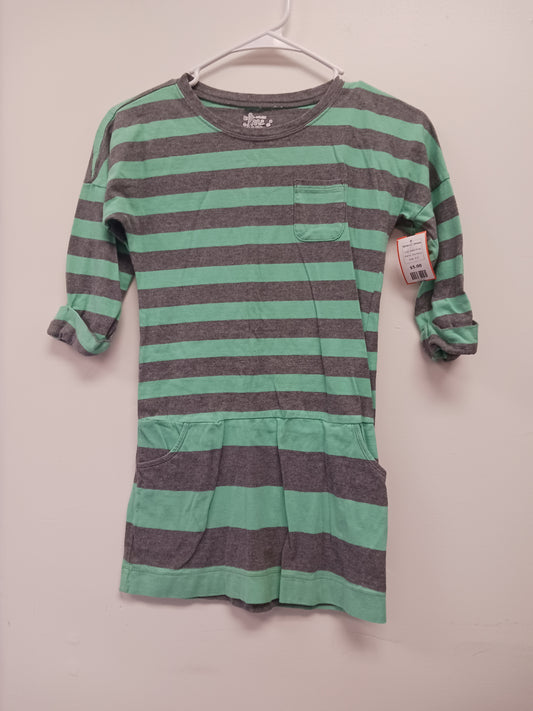 Green/Grey Old Navy Striped Dress, 8 G
