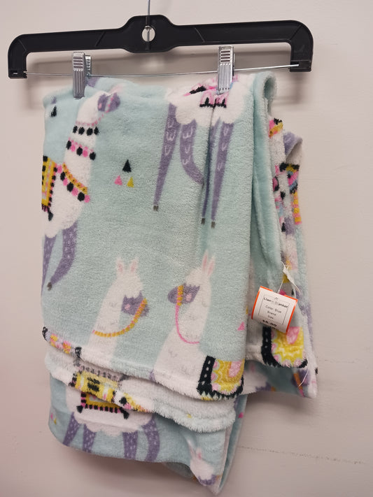 Blue  Llama Blanket