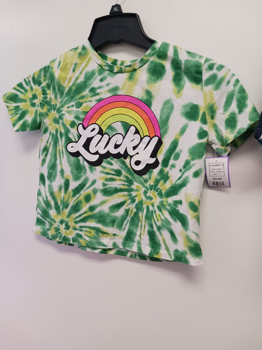 green Celebrate Lucky Shirt 7-8, 7 G
