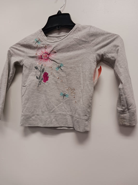 Grey Sonoma Long Sleeve Flower Shirt, 6 G