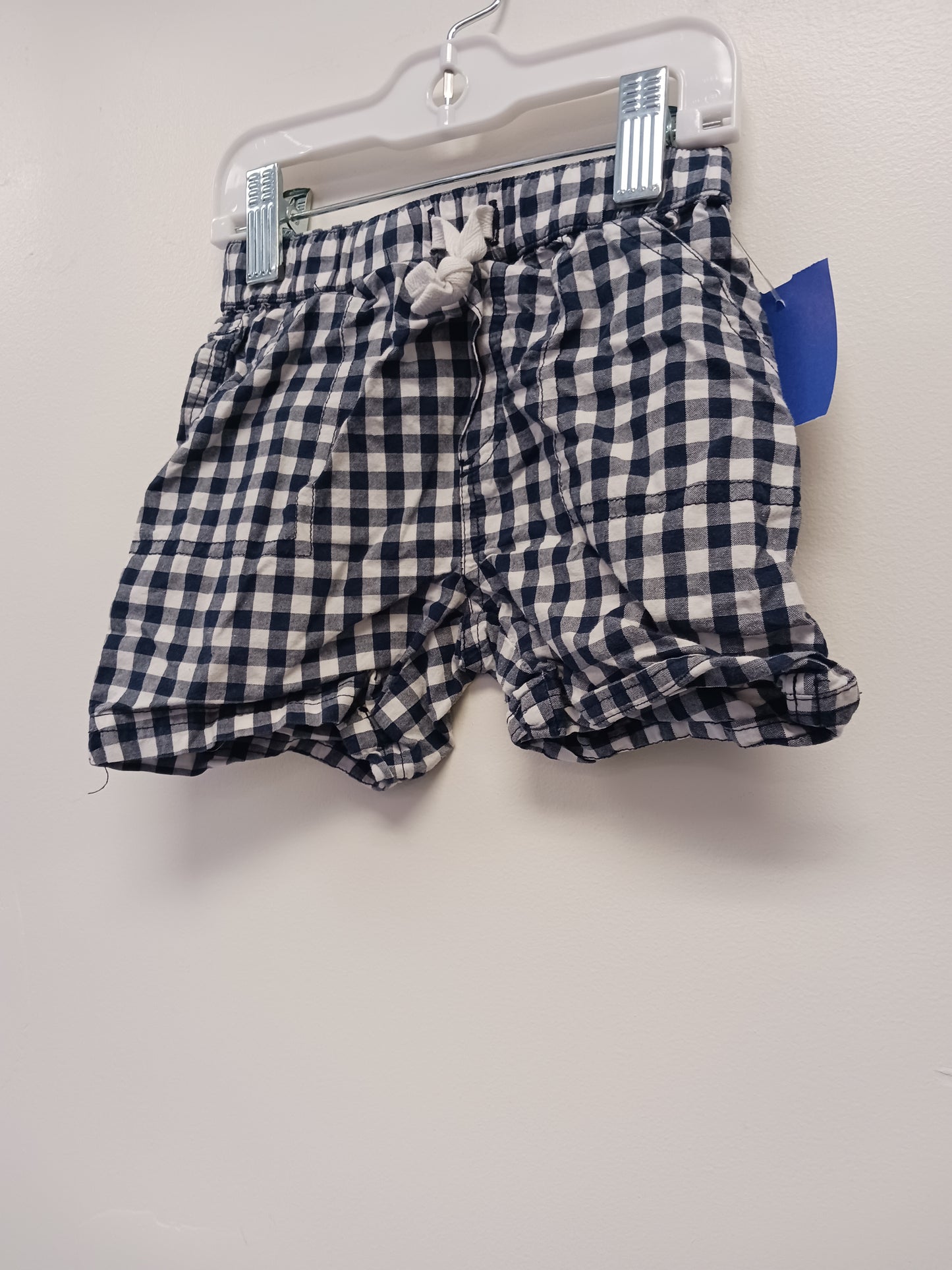 Navy/White Plaid First Impressions Shorts, 18M B