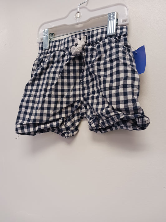 Navy/White Plaid First Impressions Shorts, 18M B