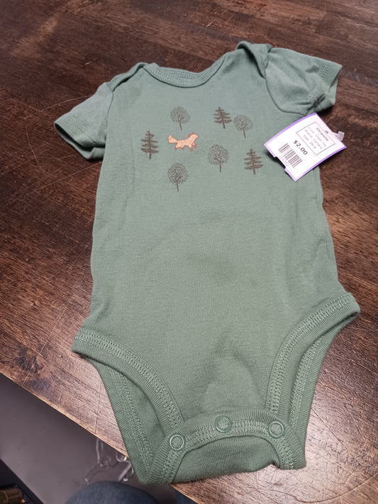 Green Fox Carters Onesie, 3M B