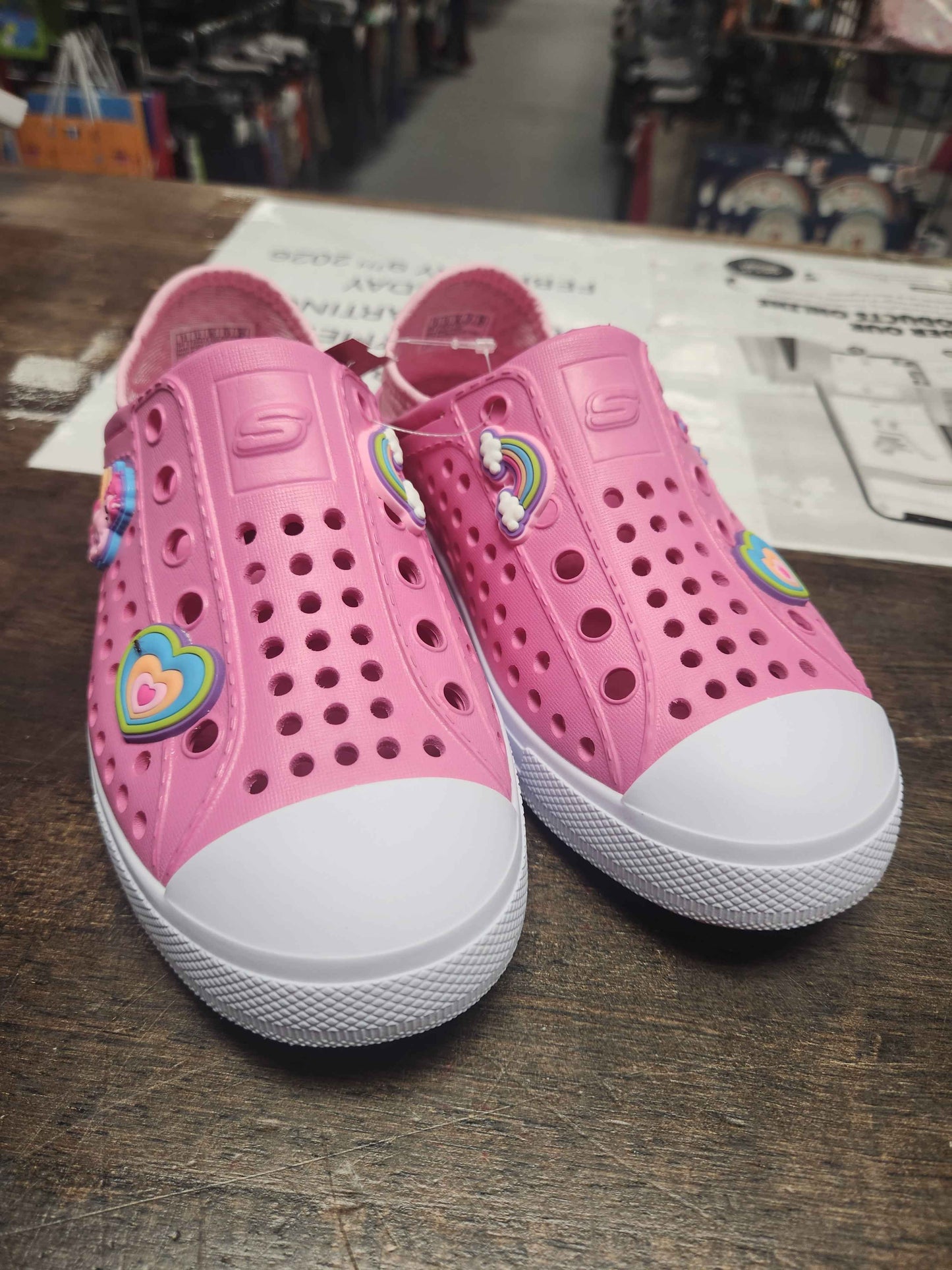 Pink Sketchers Slip Ons, 13C G