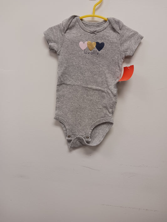 Grey Carters Lovable Onesie, 6M G
