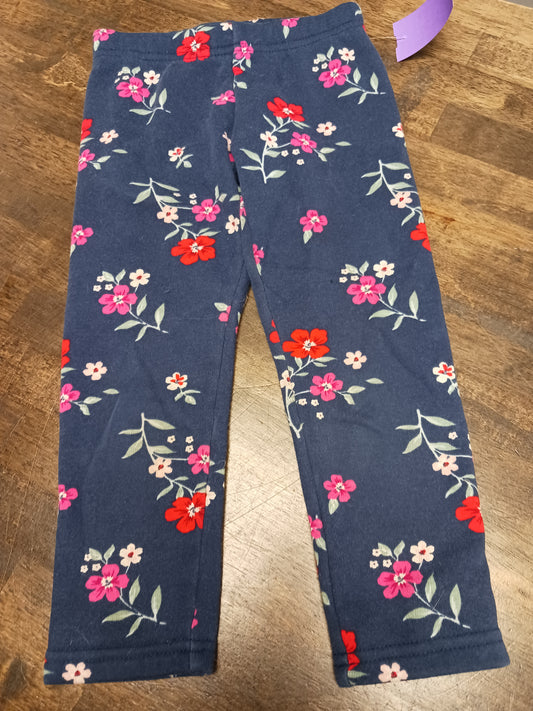 Navy/Red/Pink Flower Carters Leggings, 4T G