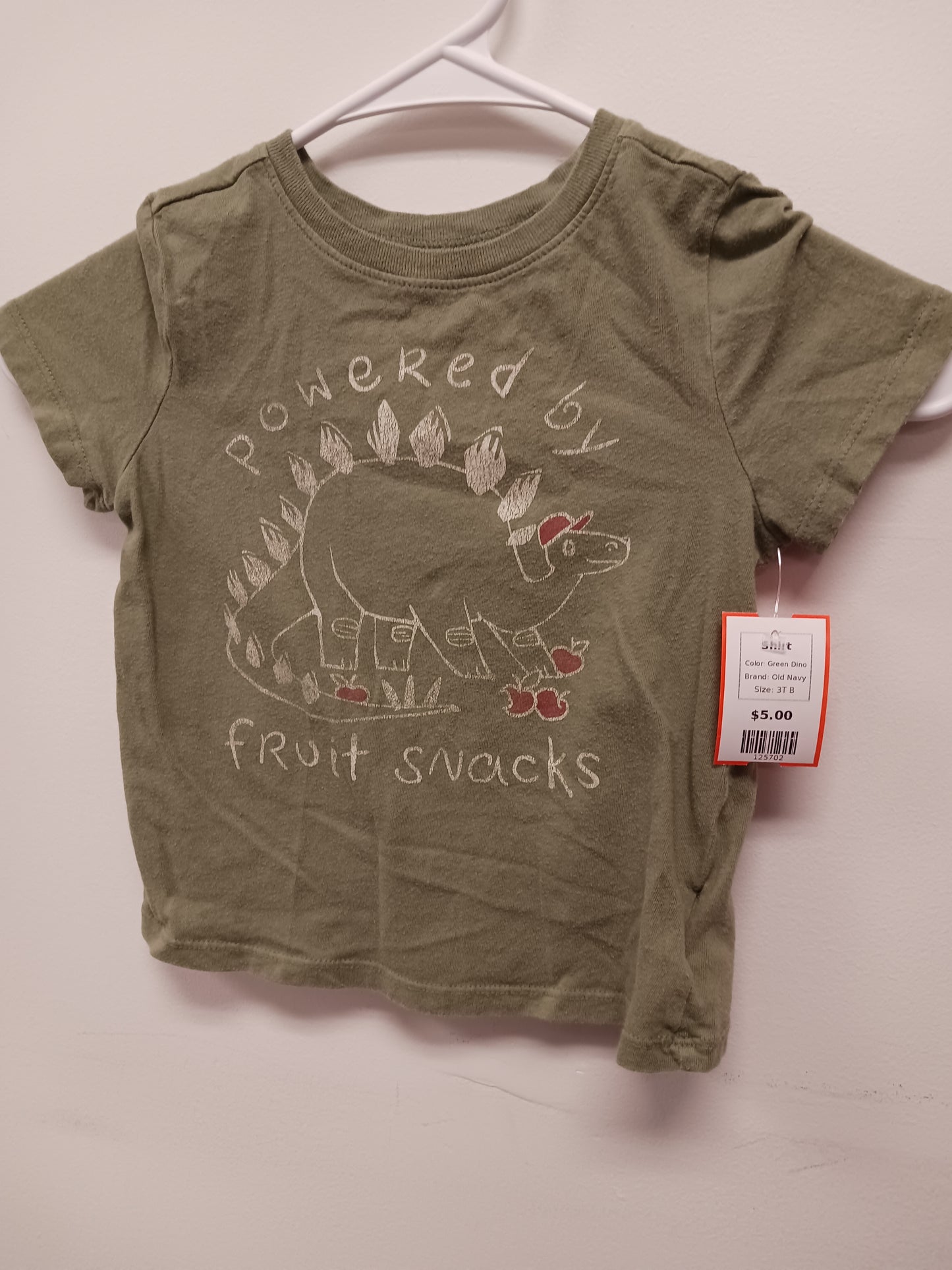 Green Dino Old Navy Shirt, 3T B