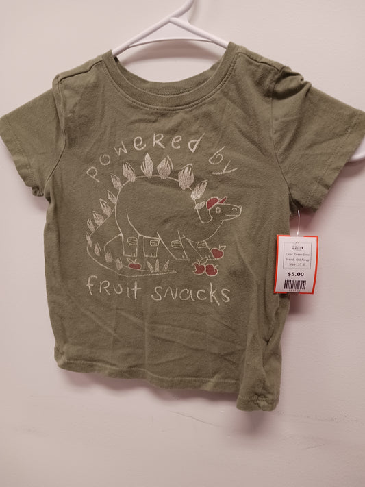 Green Dino Old Navy Shirt, 3T B