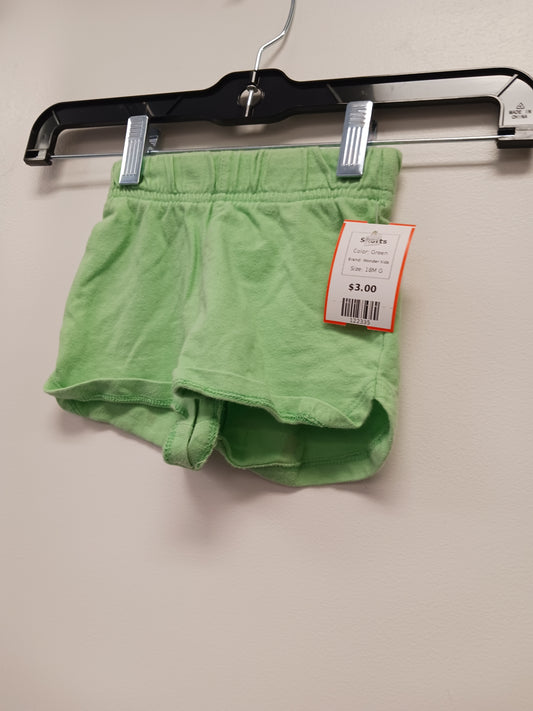 Green Wonder Kids Shorts, 18M G