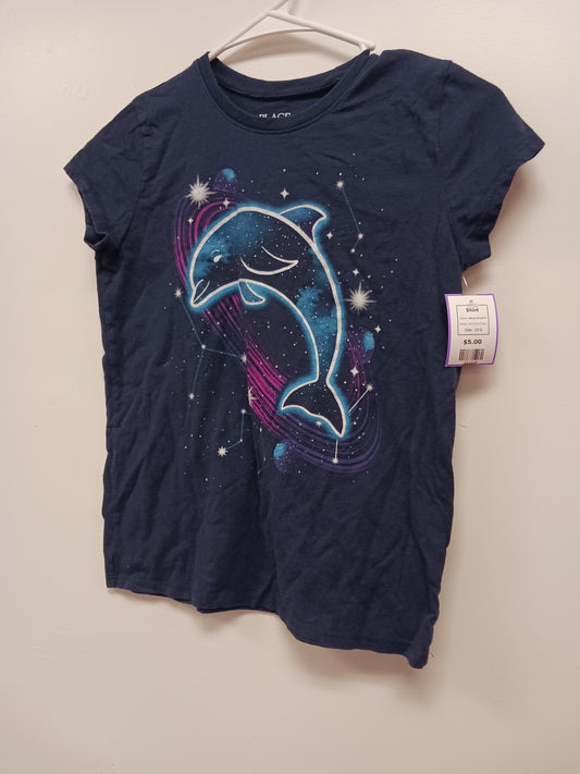 Navy Dolphin Childrens Place Shirt, 10 G