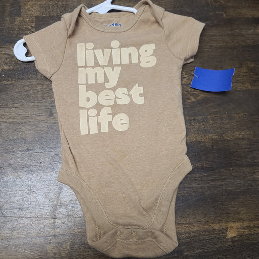 brown old navy best life onesie, 3M B