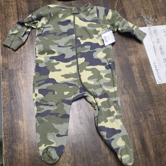 green Gerber Camo Sleeper 3-6m, 3M B