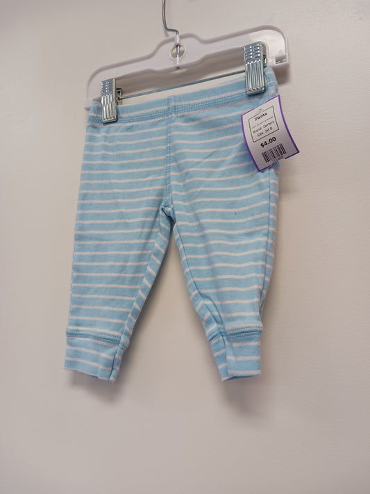 Blue/White Striped Carters Pants, 3M B