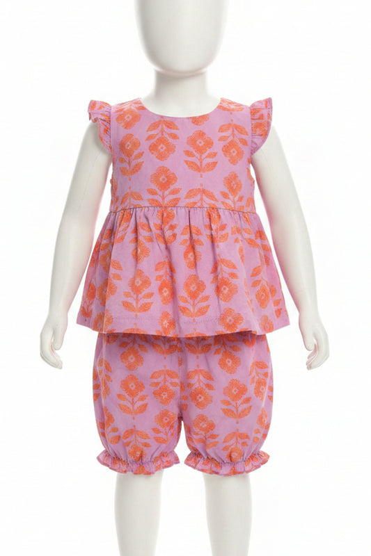 Pink Flower Carters Outfit, 18M G