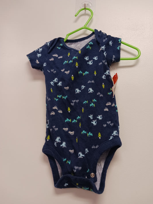 Blue Simple Joys Vechicle Onesie, 3-6M B