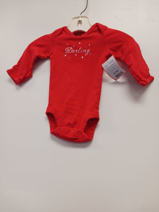 Red Darling Carters Longsleeve Onesie, NB G