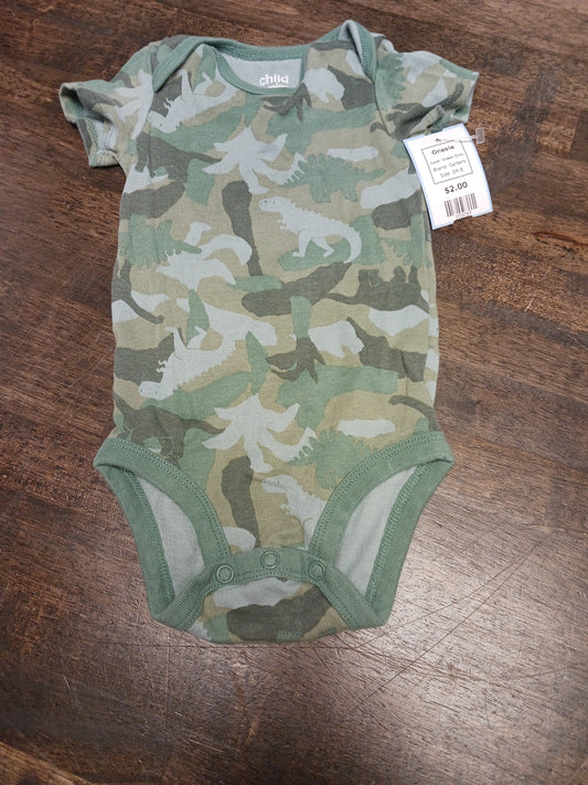 Green Dino Carters Onesie, 3M B