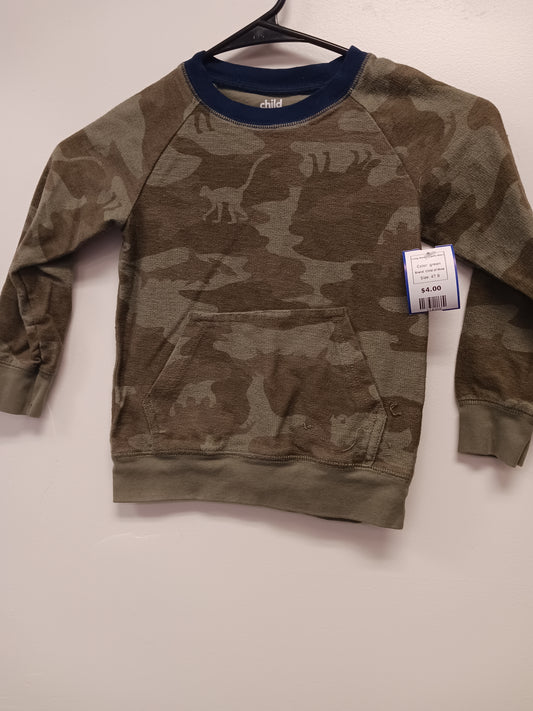 green Child of Mine Long Sleeve Camo Shirt, 4T B