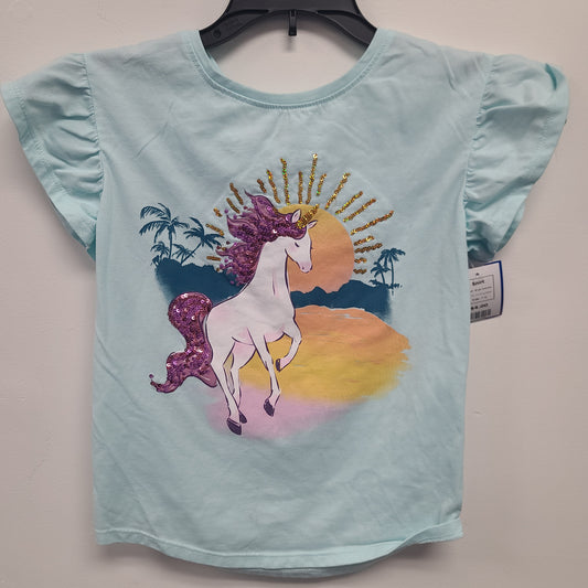 Blue Unicorn Jumping Bean Shirt, 7 G