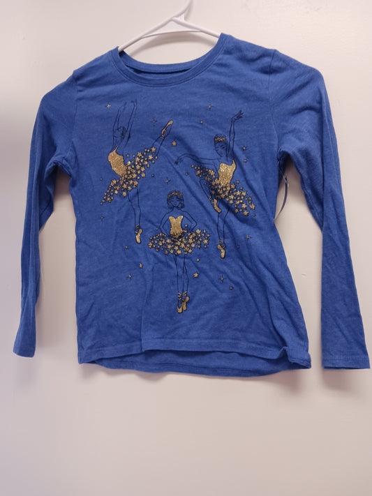 Blue Ballerina Childrens Place Longsleeve Shirt, 7 G