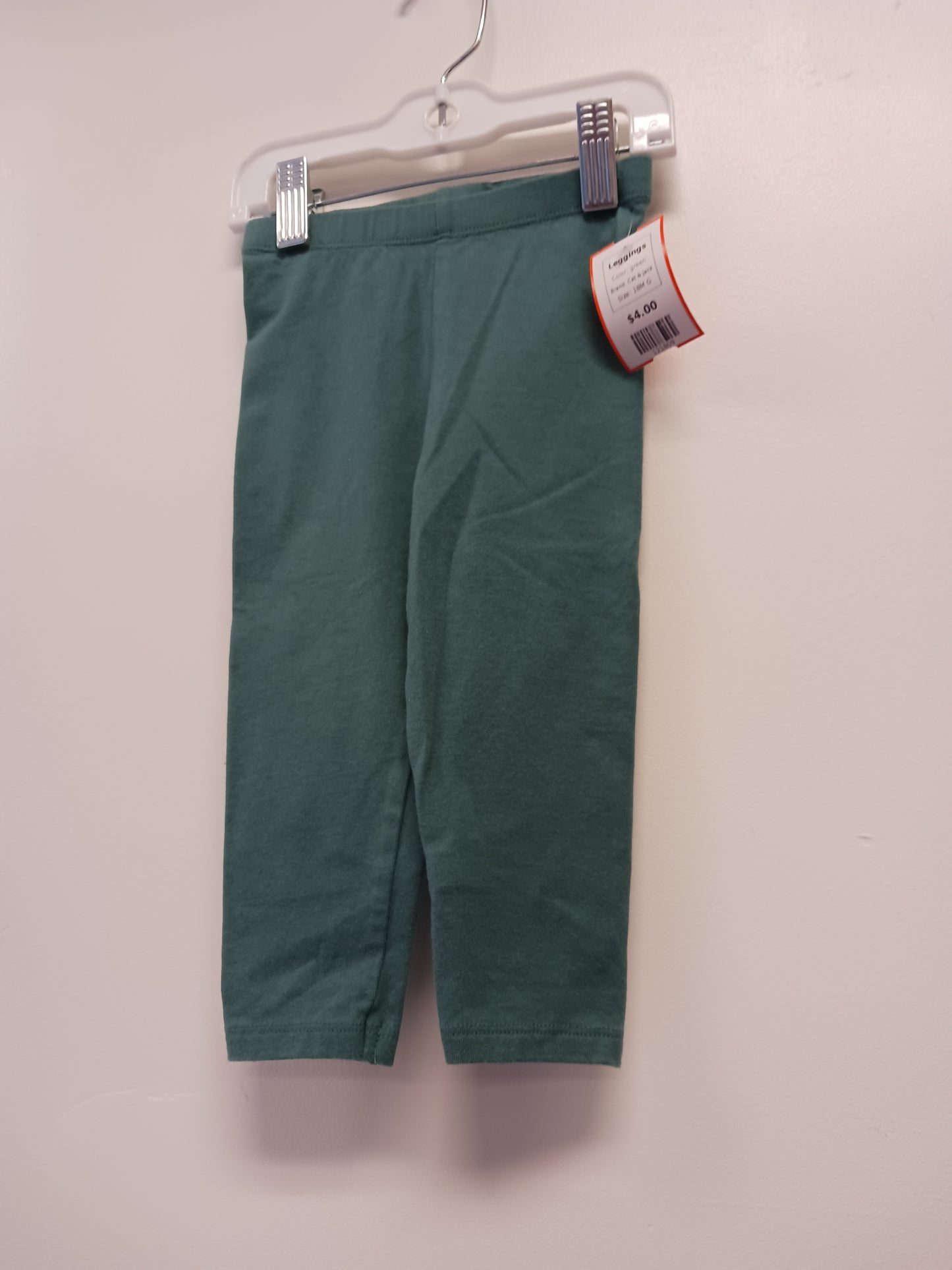 green Cat & Jack Leggings, 18M G