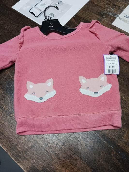 Pink Fox Carters Longsleeve Shirt, 18M G