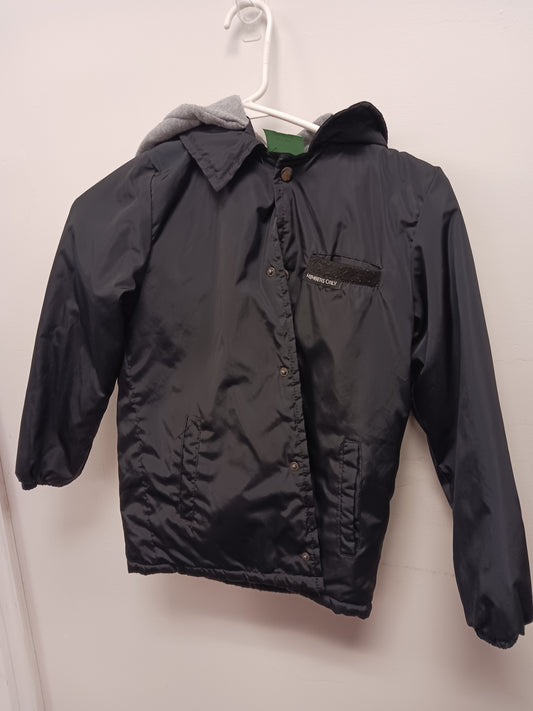 Black Members Only Hooded Jacket, 8 B