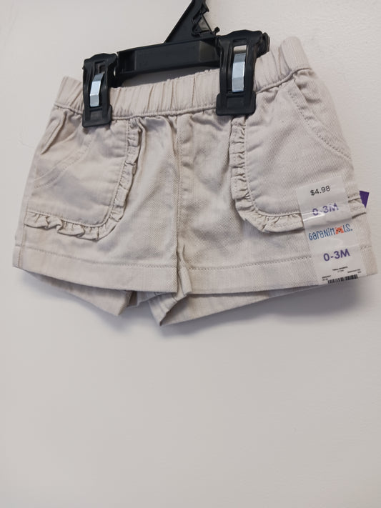 Tan Garanimals Shorts, NB G