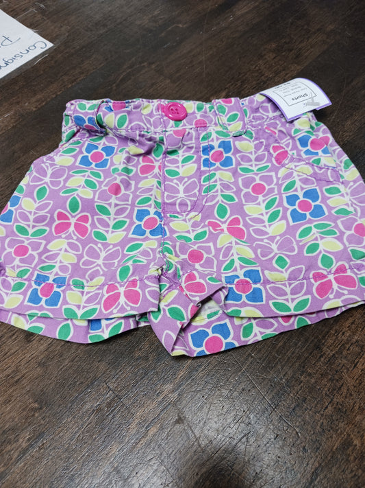 Purple Flower Ciro Shorts, 12M G