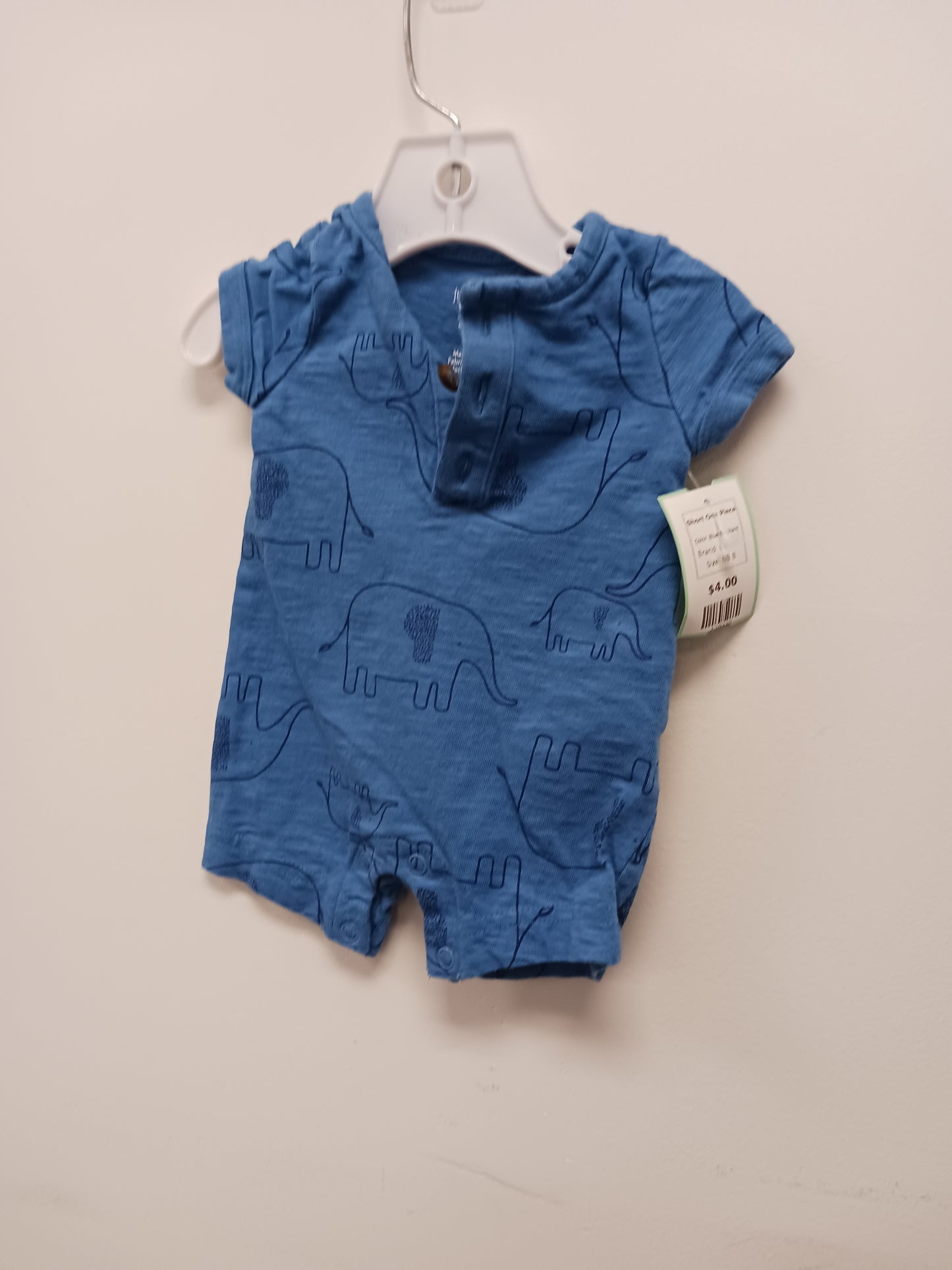 Blue Elephant Carters Short One Piece, NB B