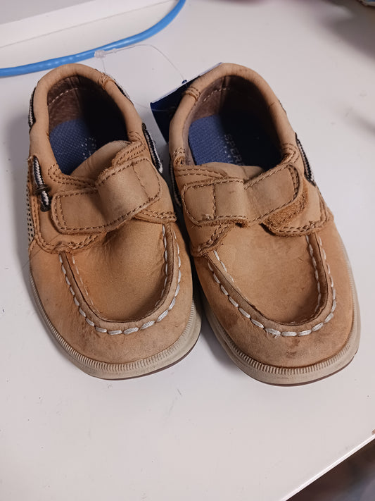 Tan Sperry Boat Shoes, 7C B