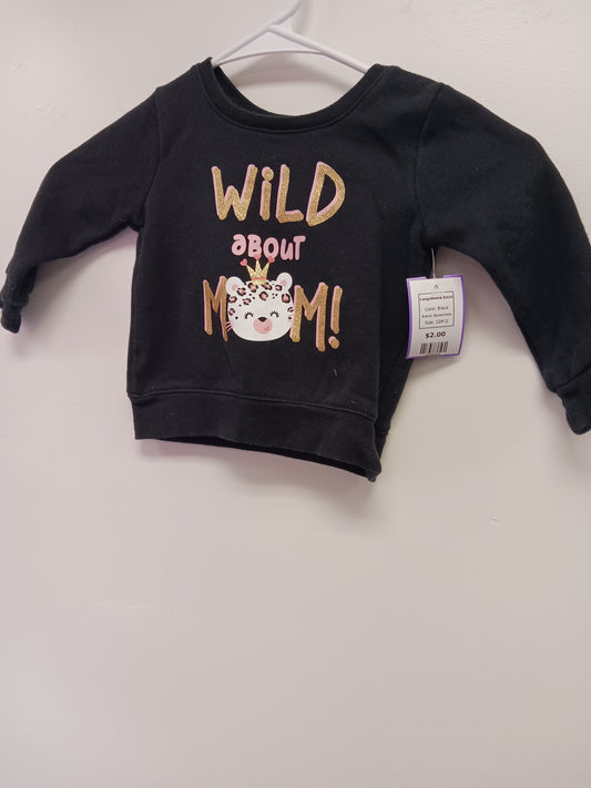Black Garanimals Longsleeve Shirt, 12M G