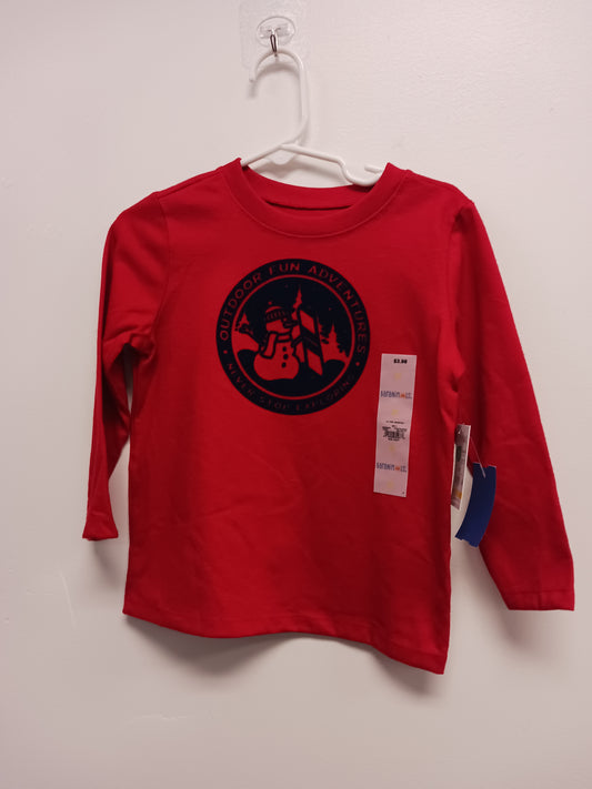 Red Snowman Garanimals Longsleeve Shirt, 2T B