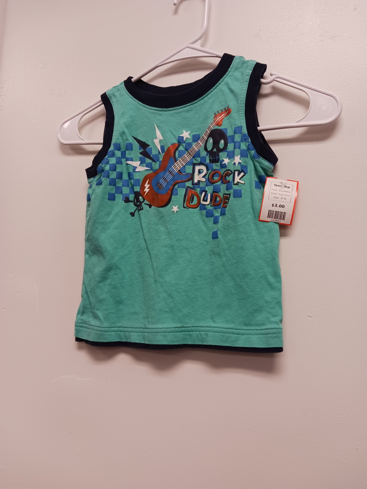 Blue/Navy Tough Skins Tank Top, 3T B