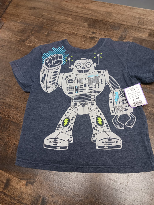 Grey Robot Garanimals Shirt, 2T B