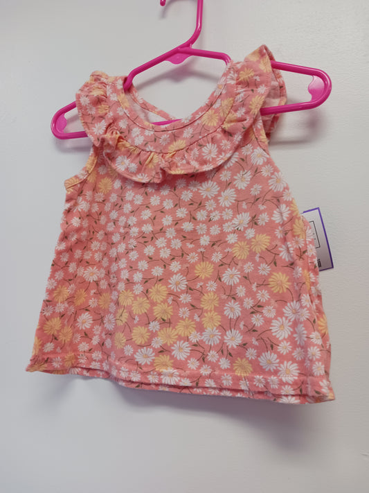 Pink/White/Yellow Flower Childrens Place Tank Top, 18M G