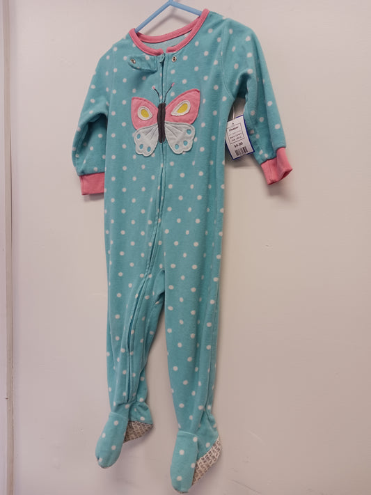 Blue/Pink Butterfly Carters Sleeper, 18M G