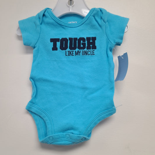 Blue Tough Like My Uncle Carters Onesie, NB B