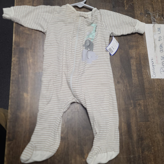 tan gerber striped elephant sleeper, 3M B