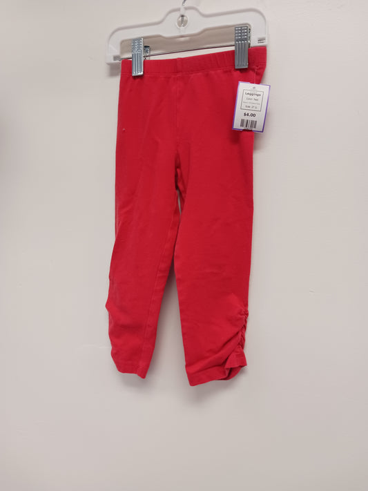 Red Childrens Place Leggings, 2T G