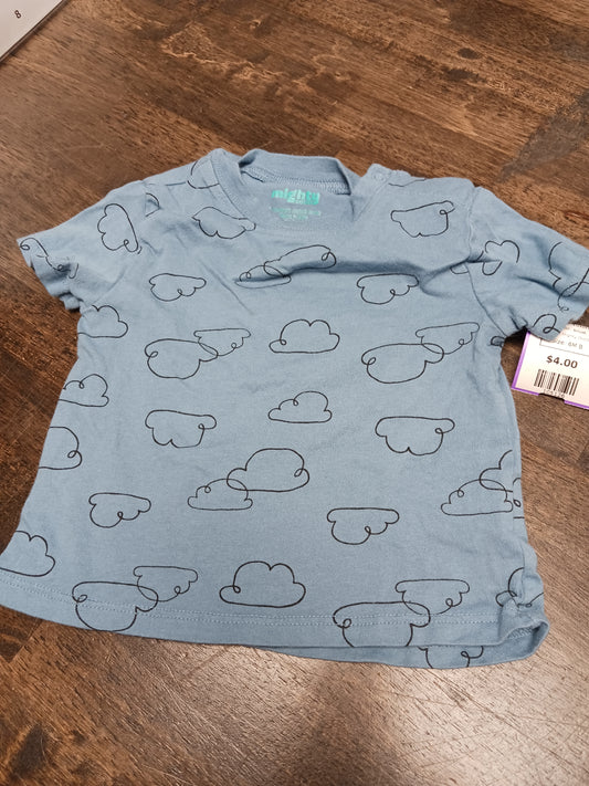 blue Mighty Goods Cloud Tshirt, 6M B