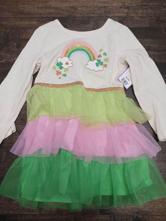 white Wonder Nation Rainbow Dress, 3T G