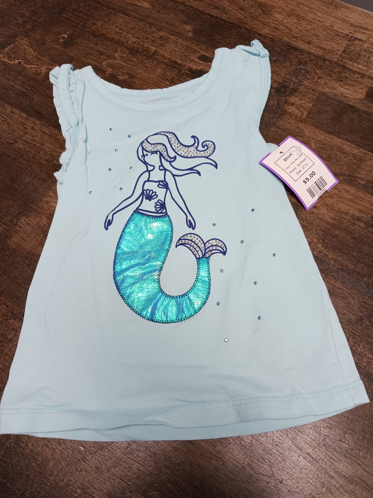 Blue Mermaid OshKosh Shirt, 2T G
