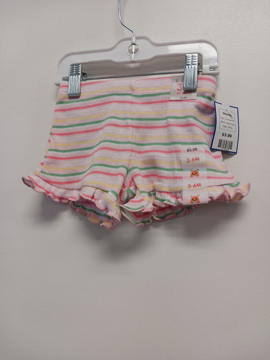 Pink/Colorful Garanimals Shorts, 3M G