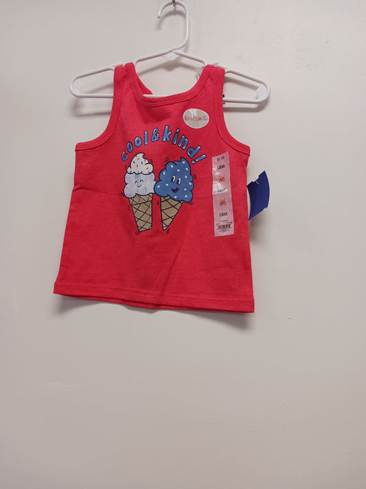 red Garanimals Ice Cream Tank Top, 18M G