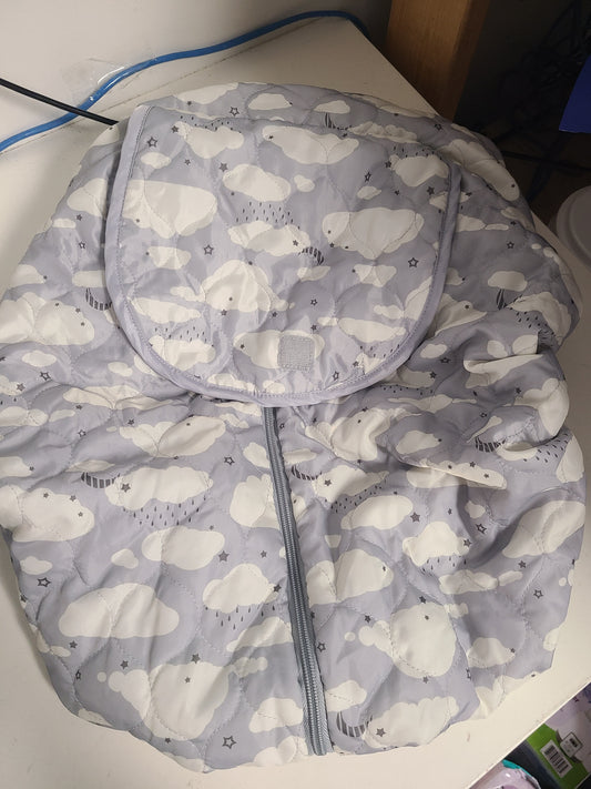white/grey Goldbug Car seat cover