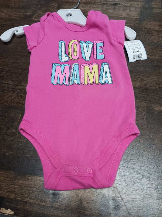 pink Members Mark Love Momma Onesie, 3M G